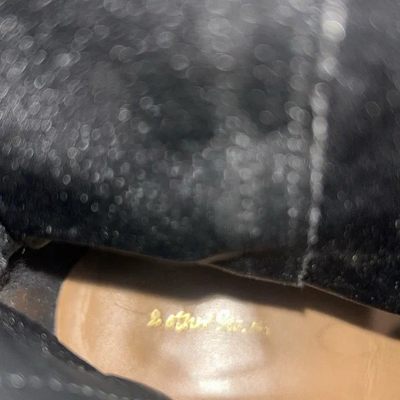 & Other Stories Black Leather Chunky Heel Ankle Boots Womenโs Size 6 $245 - Picture 11 of 12